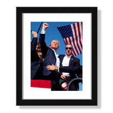 Load image into Gallery viewer, TRUMP FIST PUMP Framed Art Print