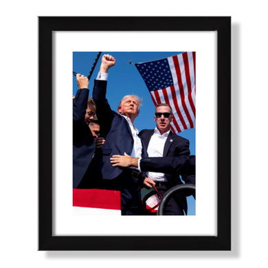 TRUMP FIST PUMP Framed Art Print