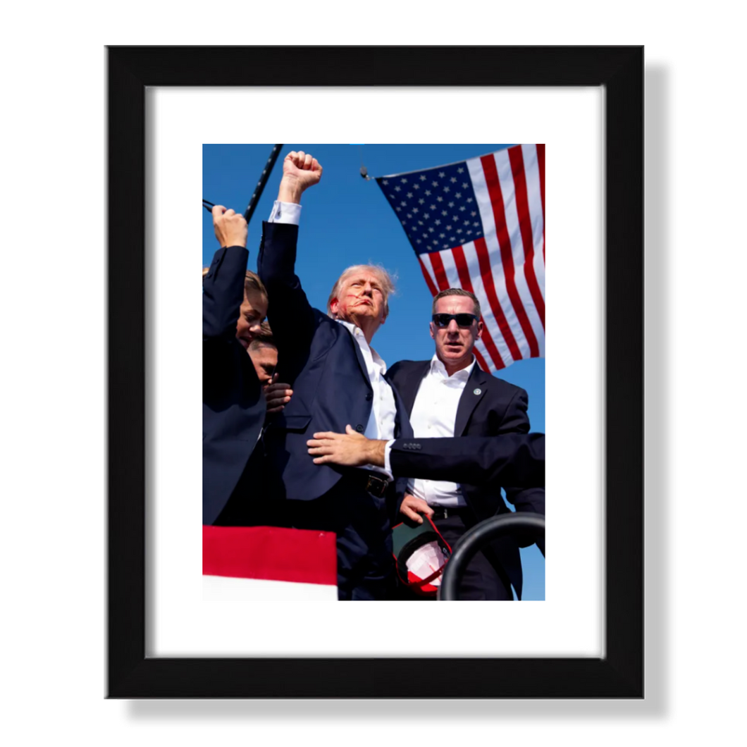 TRUMP FIST PUMP Framed Art Print