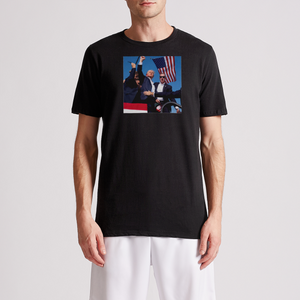 TRUMP PUMP WITH FLAG Mens Premium Tee