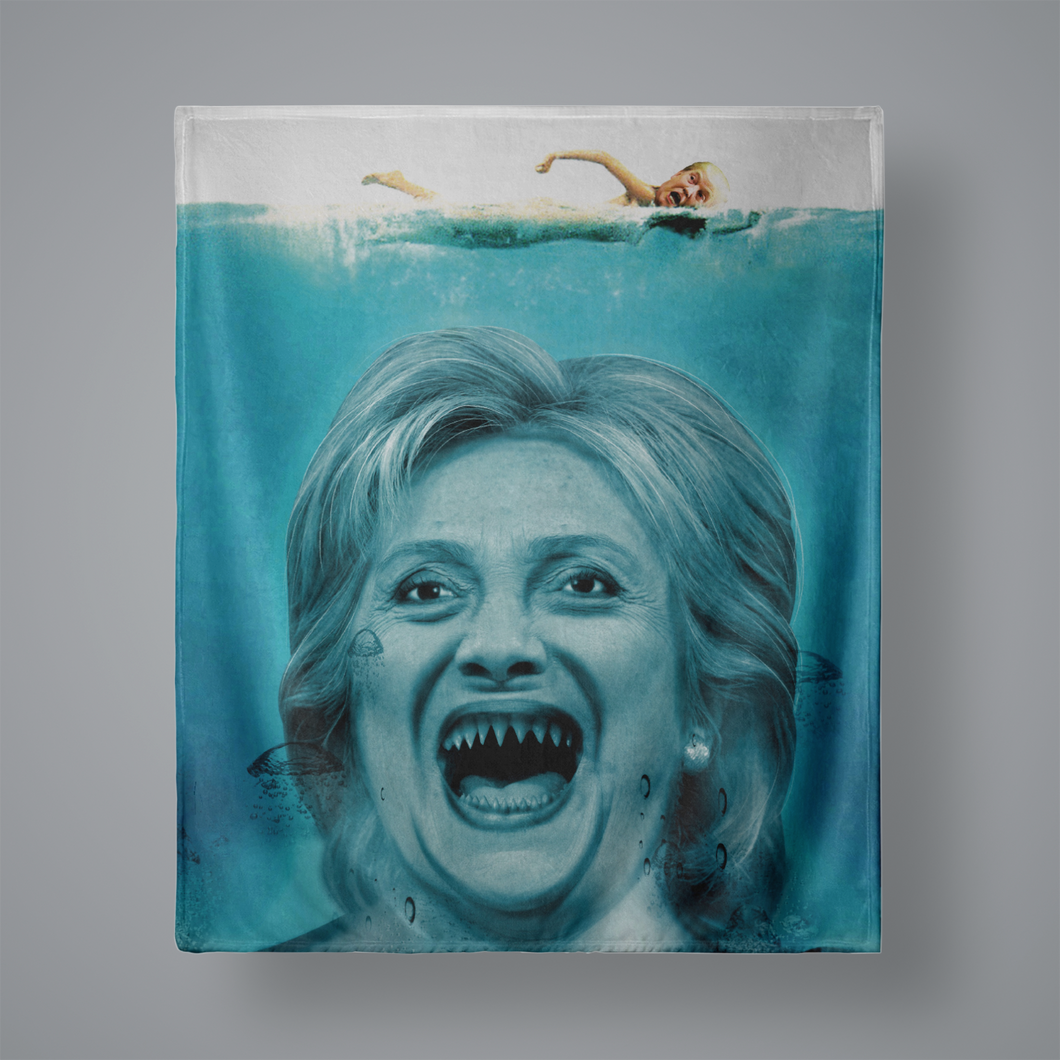 Hillary The Shark Plush Throw Blanket